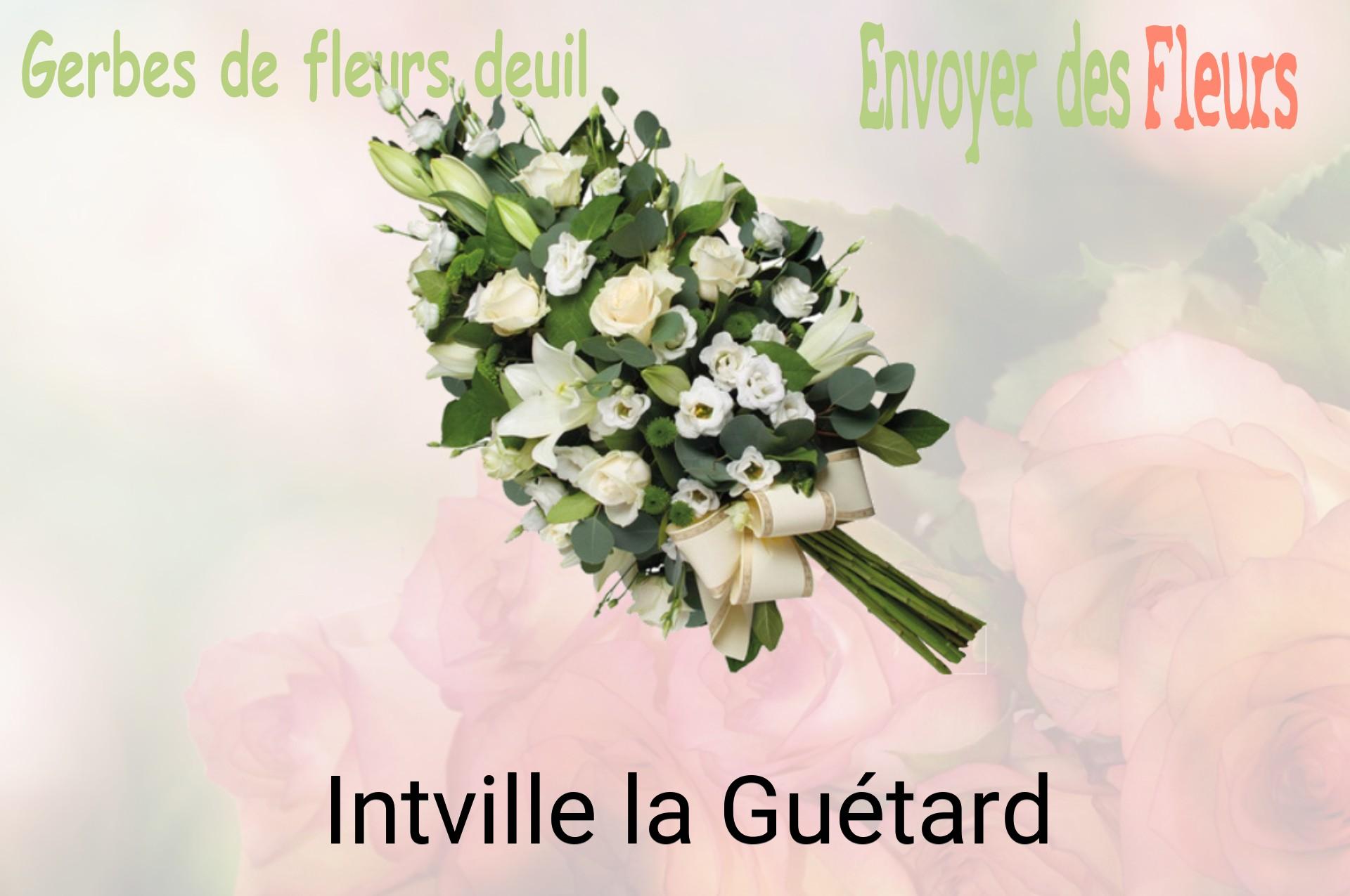 Gerbe de fleurs de deuil livrée à Intville-la-Guétard
